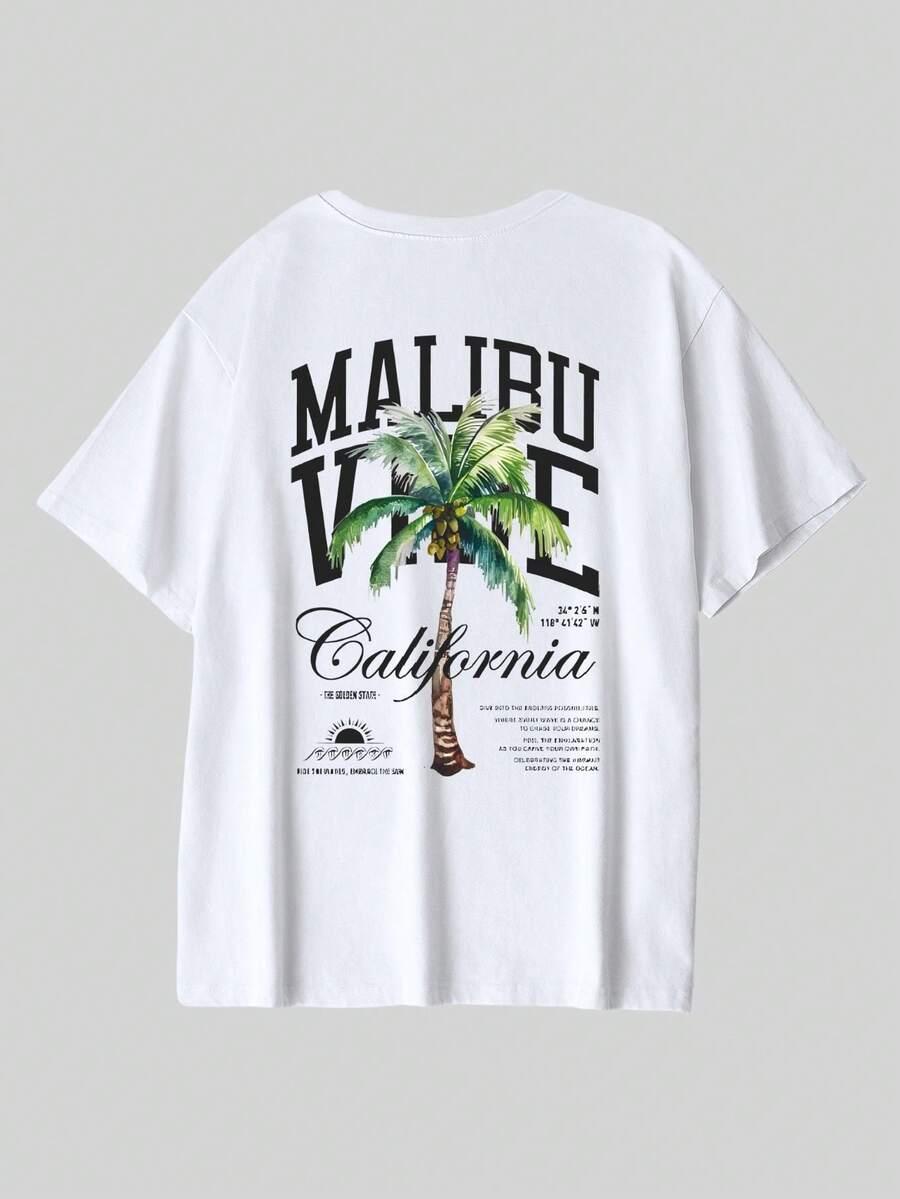 biały t-shirt nadruk 