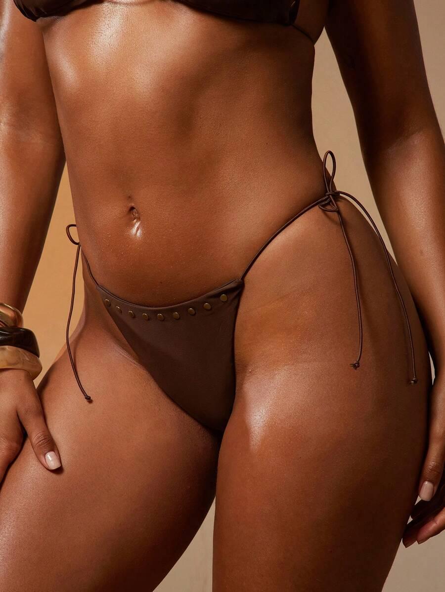 brązowy dół od bikini