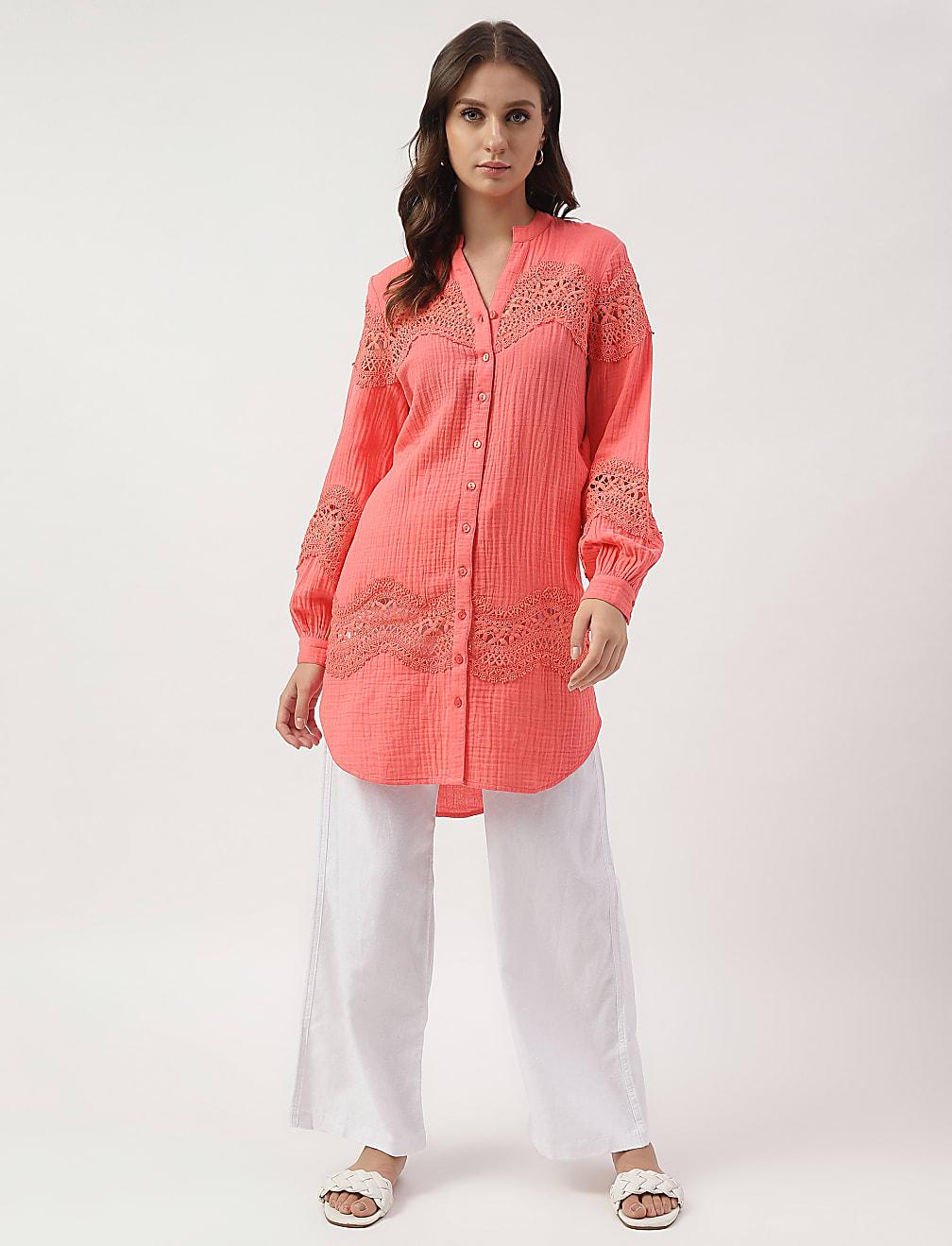 BLUZKA V-NECK GUZIKI TEKSTURA T43-4556K-CJ