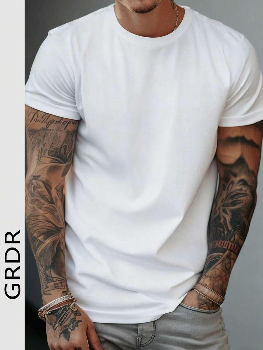 biały t-shirt basic
