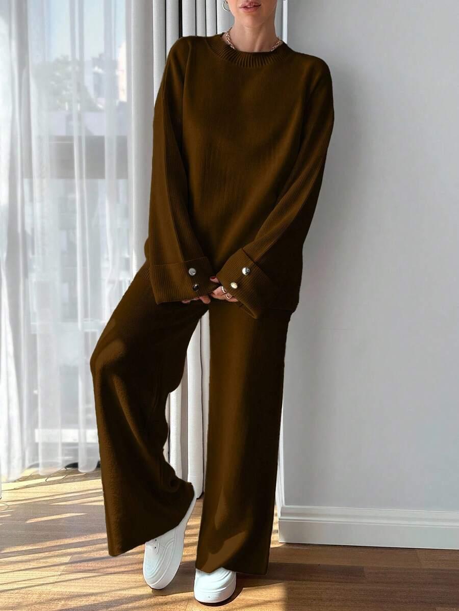 SWETER SPODNIE KOMPLET