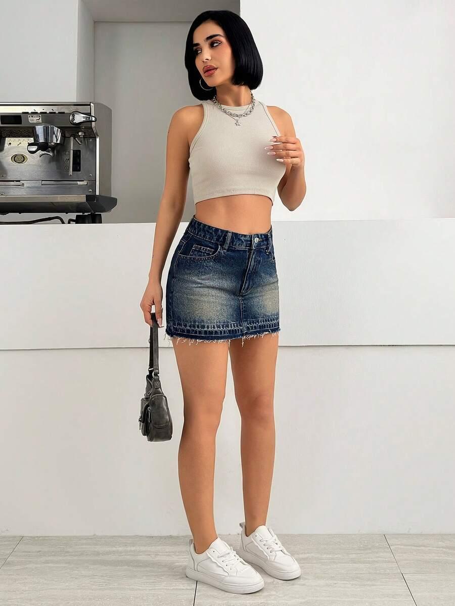 mini spódnica jeans