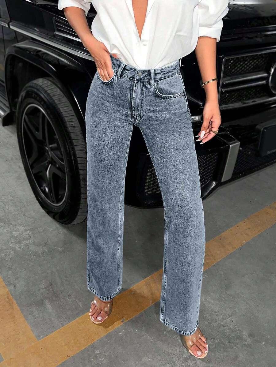 NIEBIESKIE SPODNIE JEANS