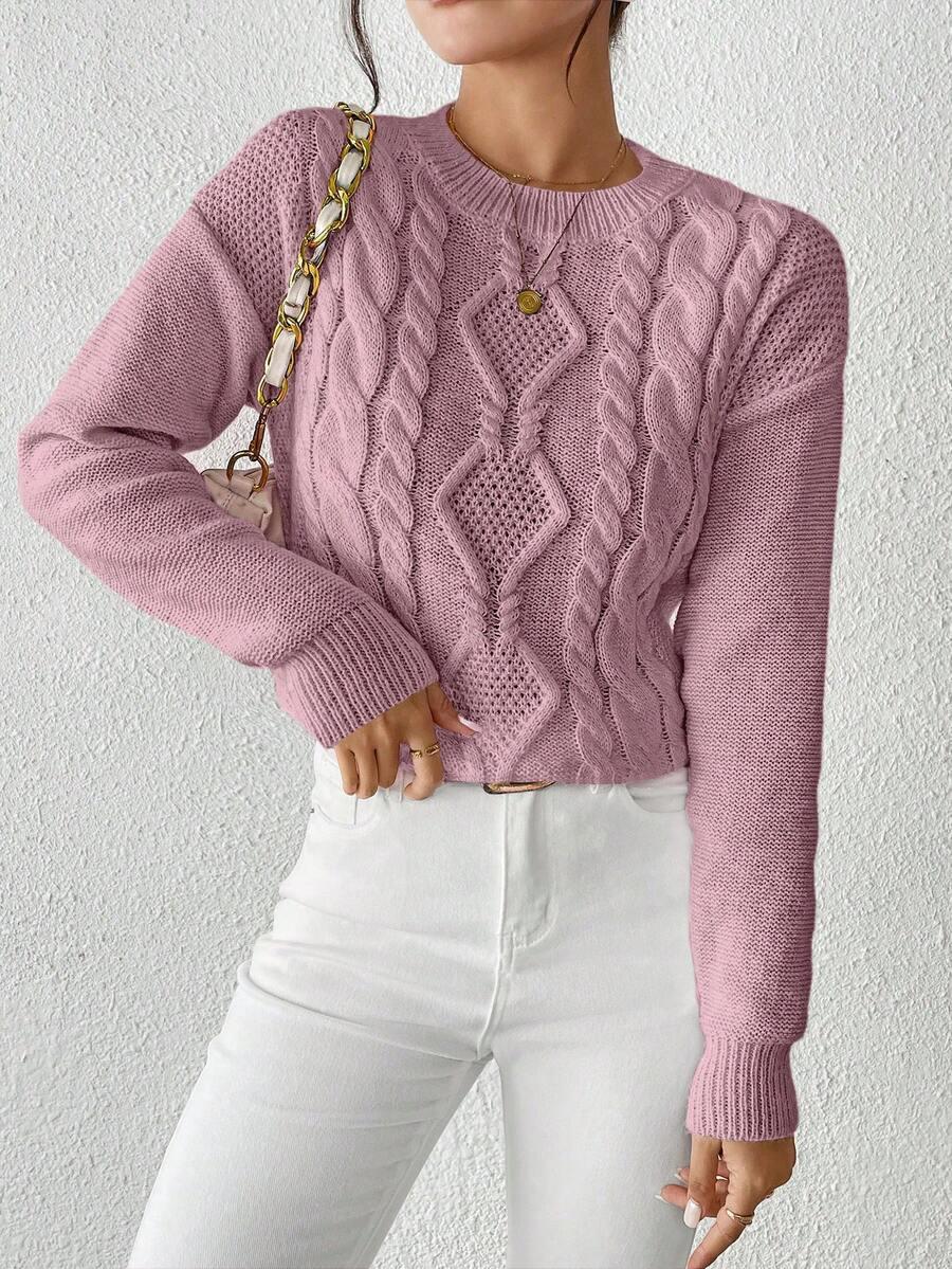 RÓŻOWY SWETER WZÓR