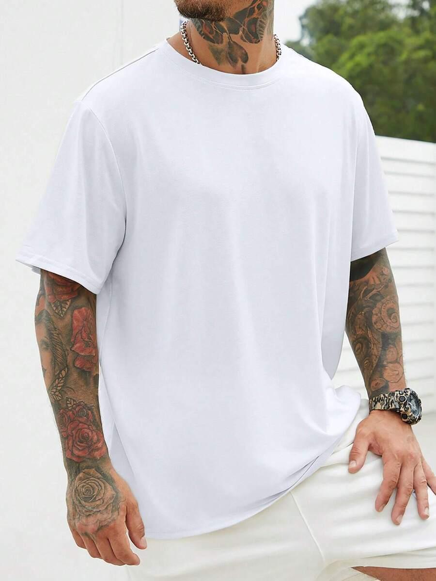 biały t-shirt z krótkim rękawem