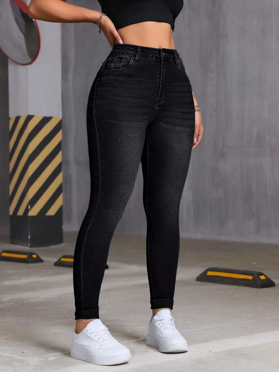 czarne spodnie skinny jeans