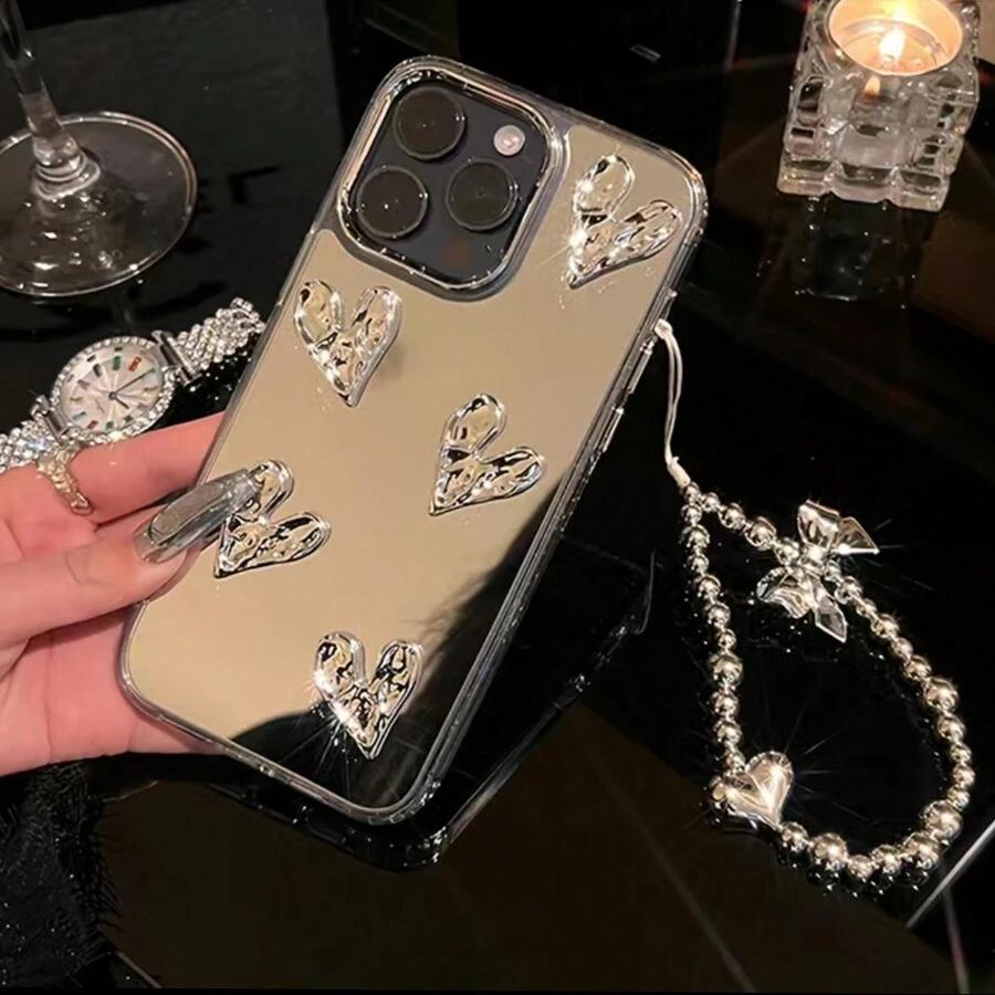srebrne etui na telefon iphone x/xs