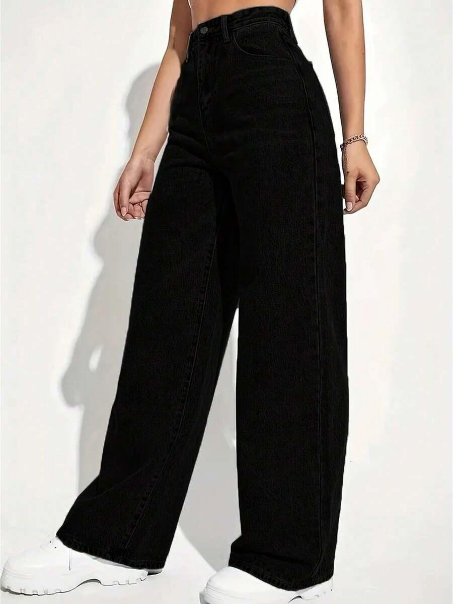czarne spodnie jeans