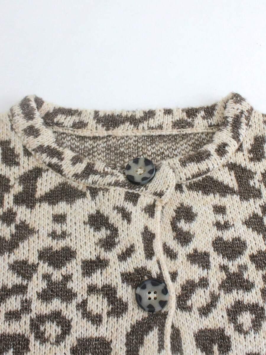 kardigan animal print 