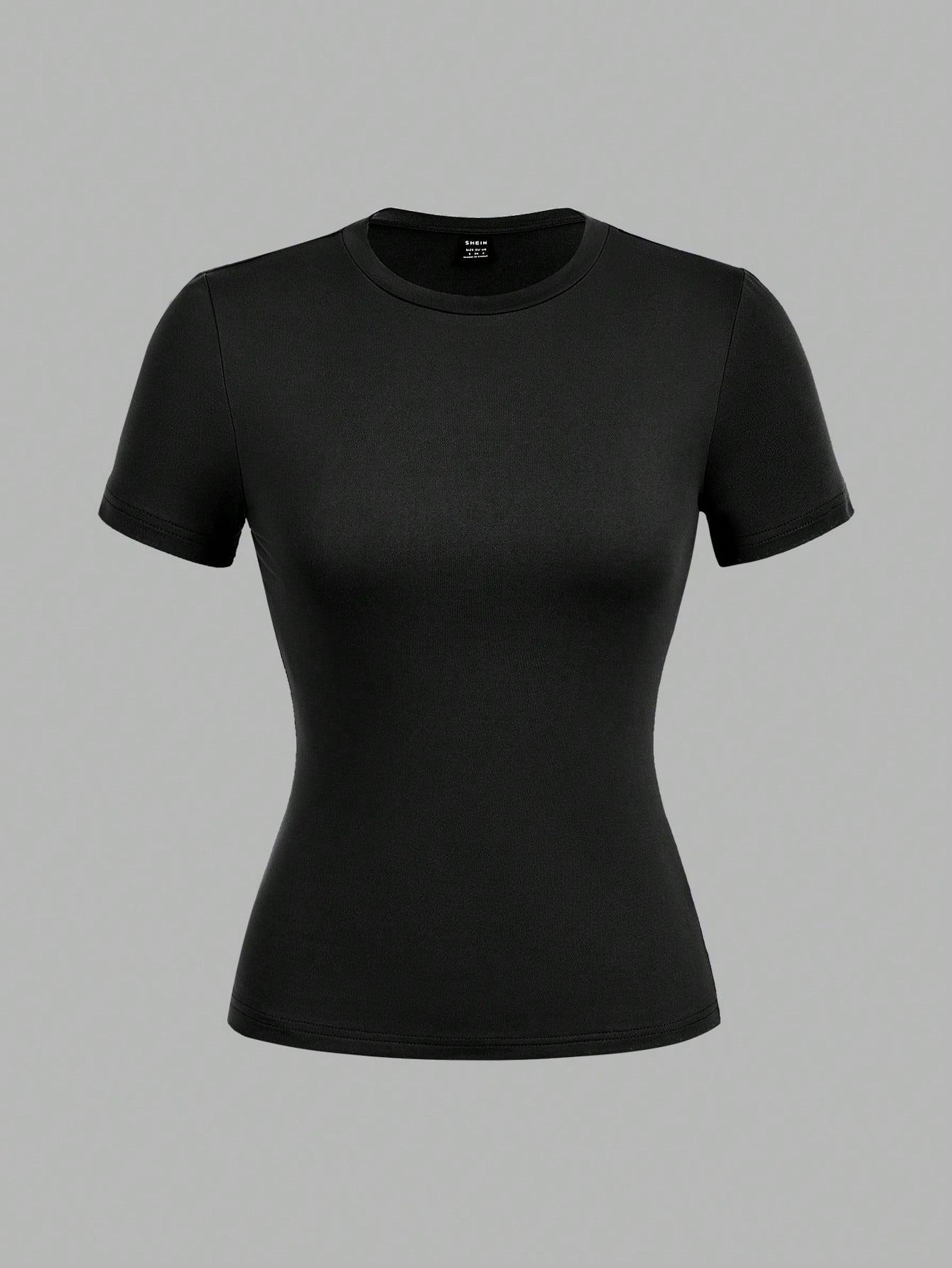 GŁADKI T-SHIRT OKRĄGŁY DEKOLT 3-PACK