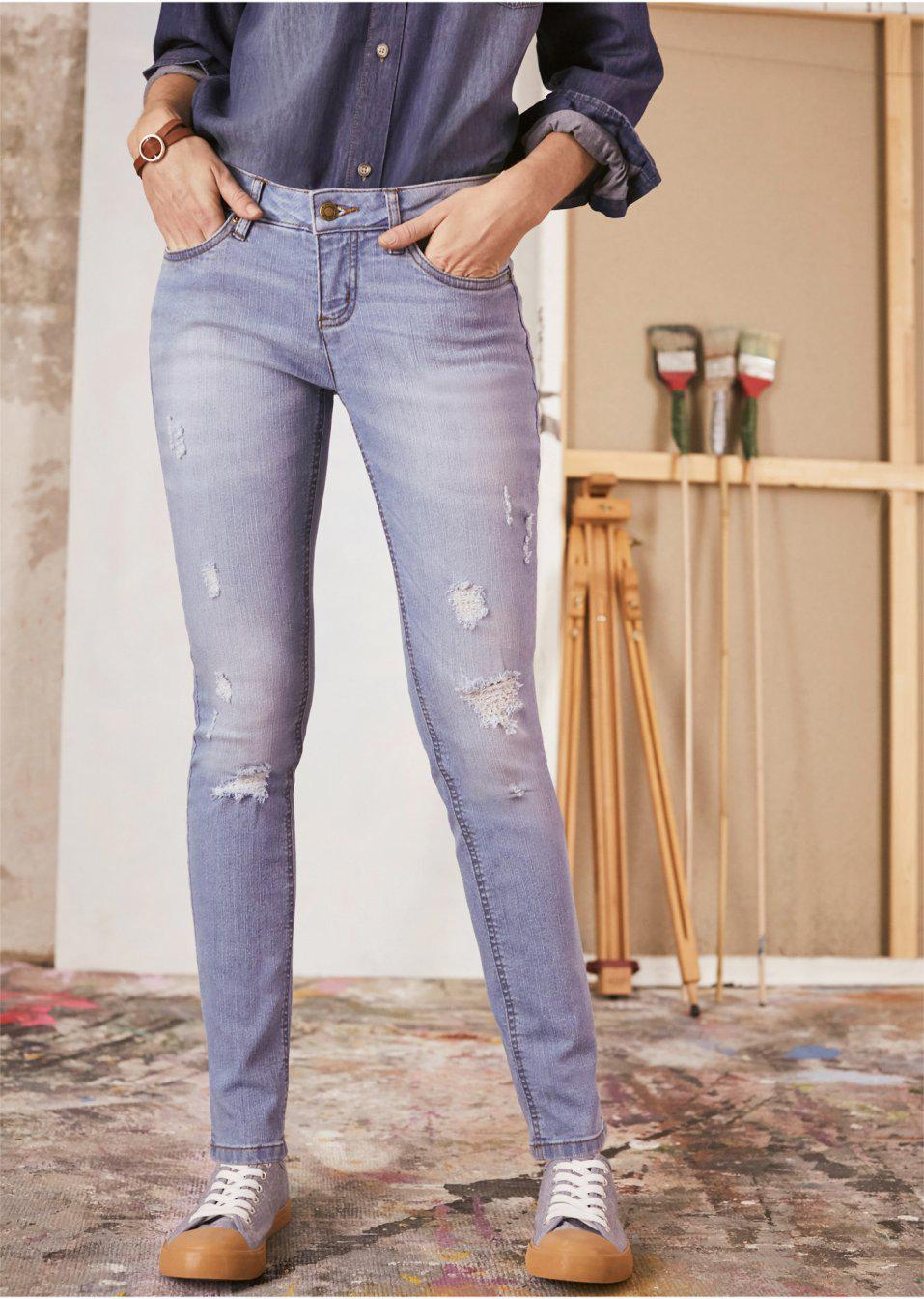 NIEBIESKIE SPODNIE JEANS 