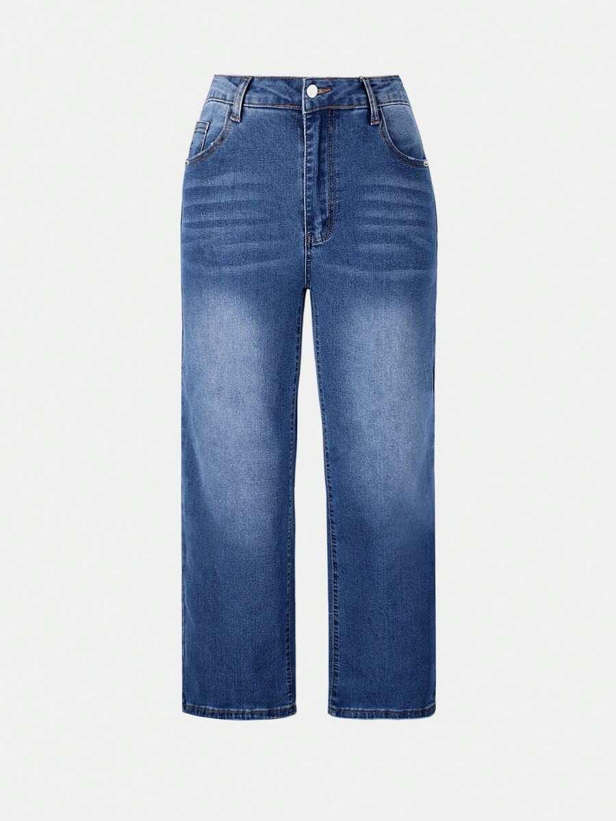 niebieskie spodnie jeans