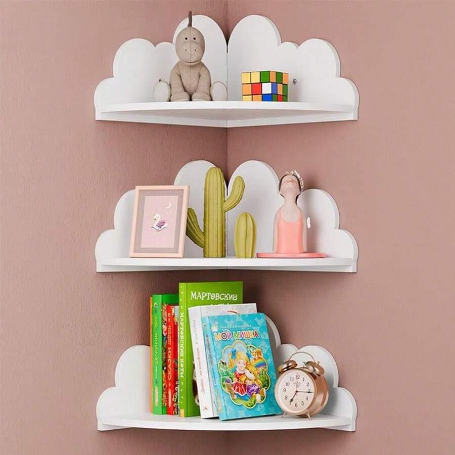BIAŁA PÓŁKA NA ŚCIANĘ 1-PACK