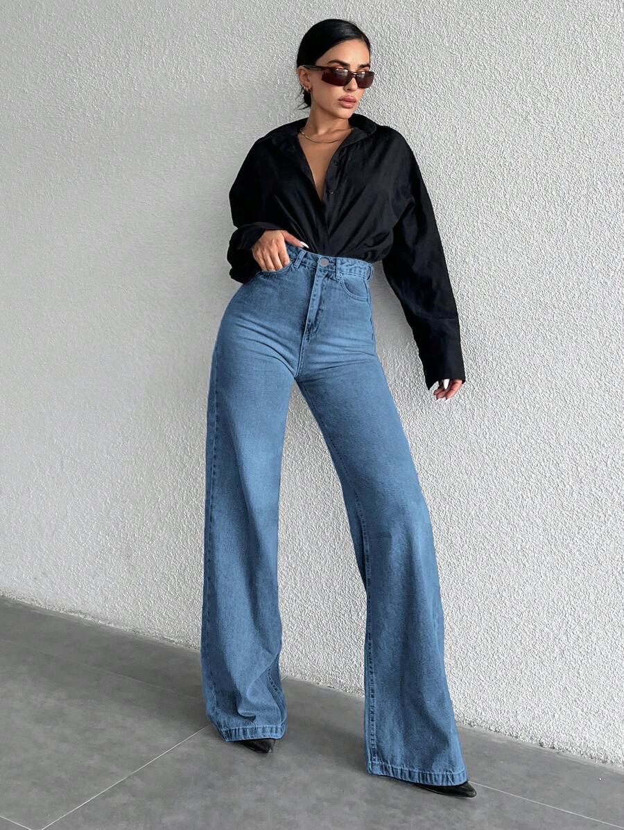 ROZSZERZANE SPODNIE JEANS
