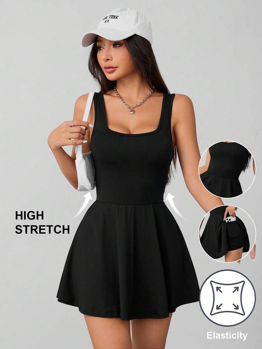 CZARNA SUKIENKA MINI