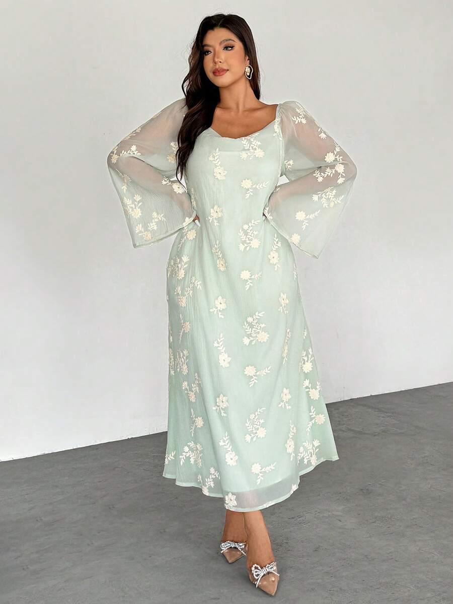 MAXI SUKIENKA PRINT KWIATY