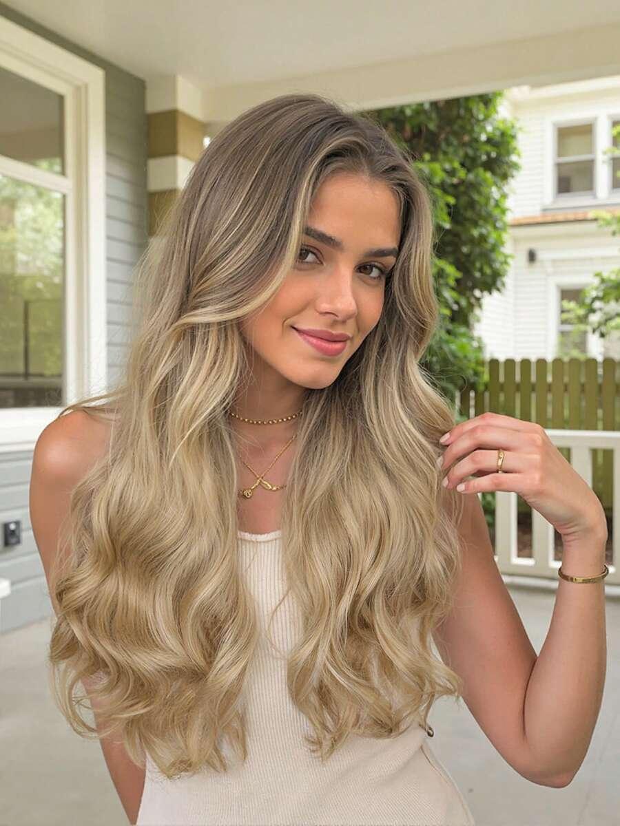 BLOND WŁOSY SYNTETYCZNE