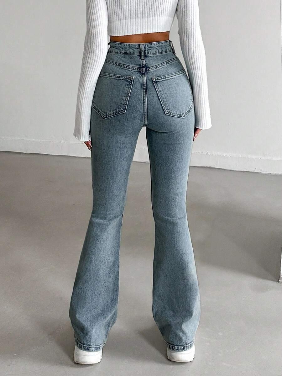 NIEBIESKIE SPODNIE JEANSOWE 