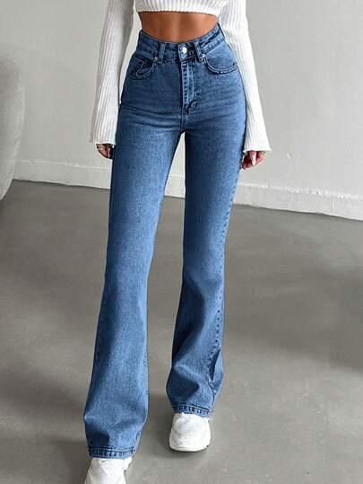 SPODNIE JEANS DZWONY