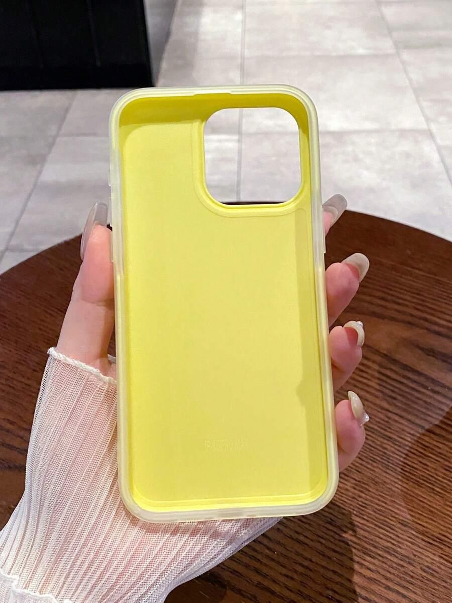 żółte etui na telefon 
