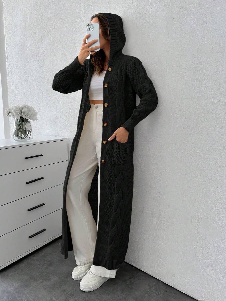 czarny sweter kaptur