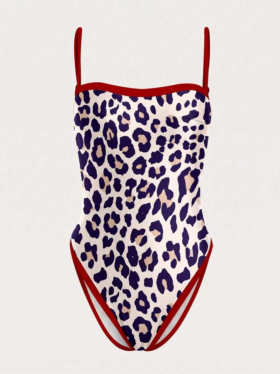 jednoczęściowy STRÓJ kąpielowy animal print