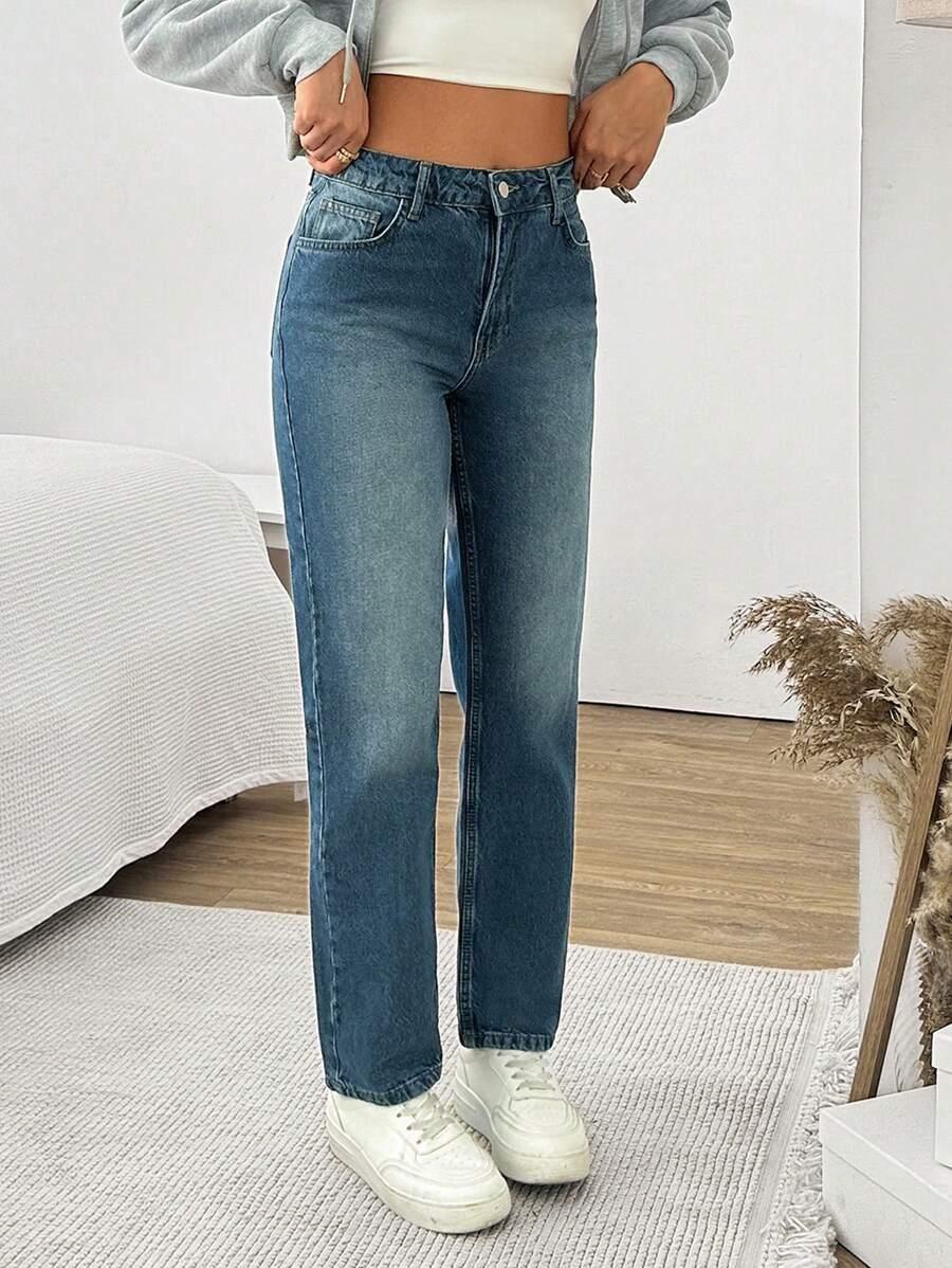 NIEBIESKIE SPODNIE JEANS