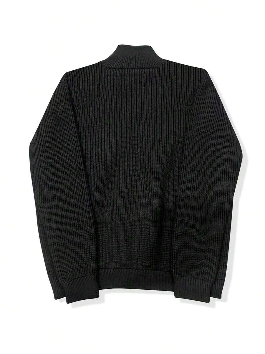 czarny dzianinowy sweter
