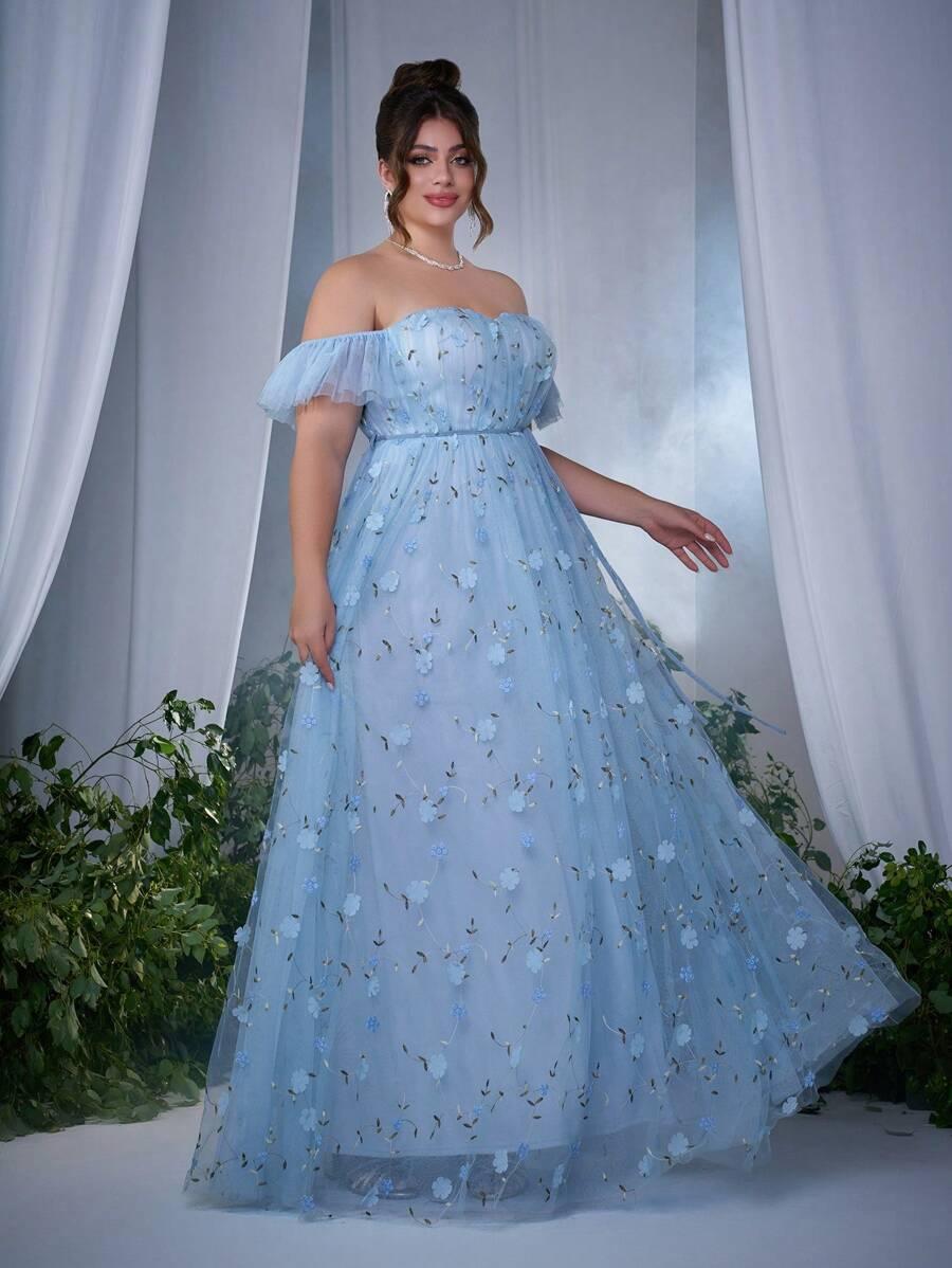 NIEBIESKA MAXI SUKIENKA 