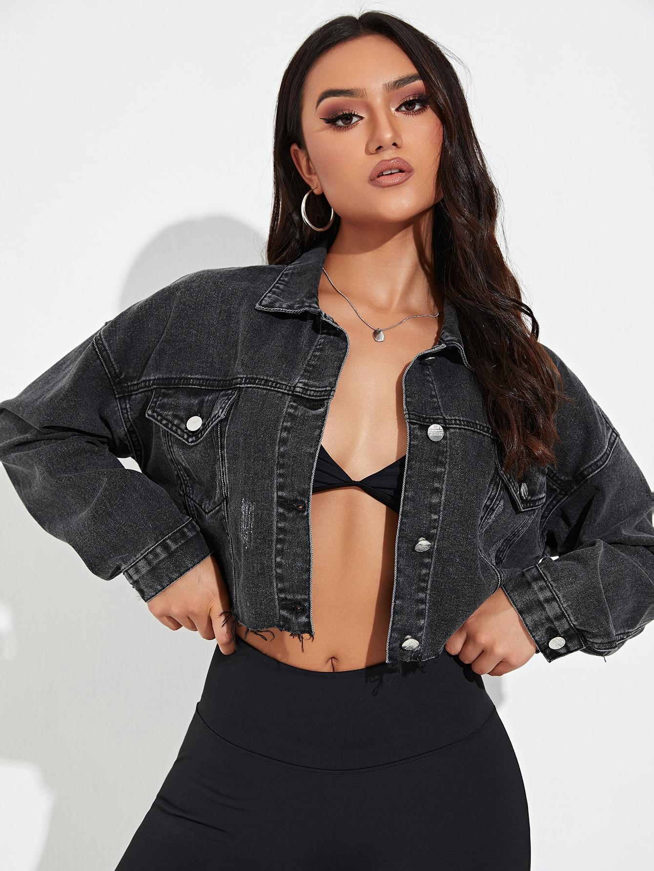 KRÓTKA KURTKA JEANS