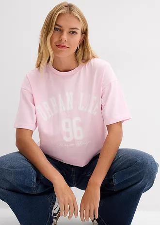 różowy t-shirt print