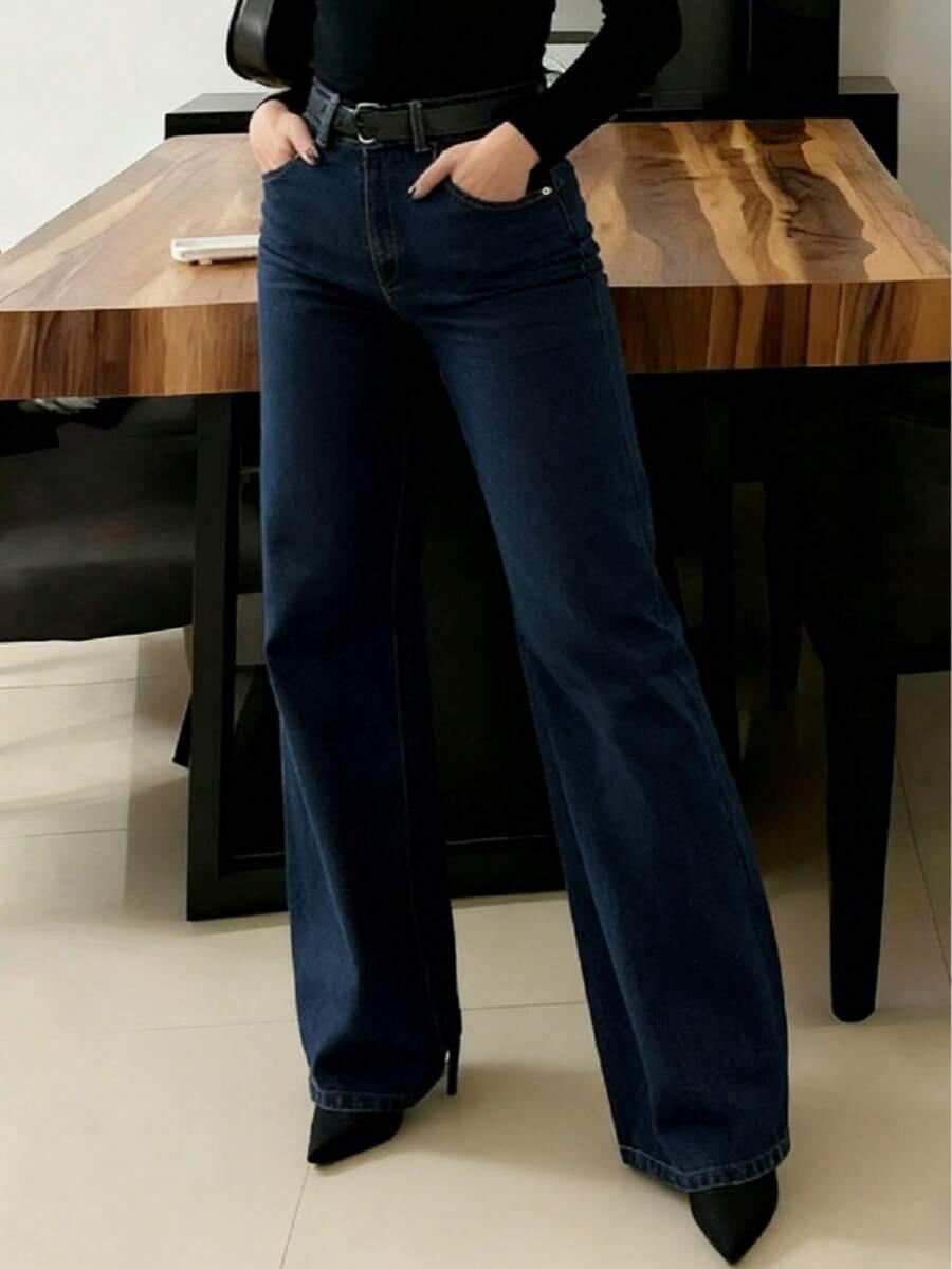 NIEBIESKIE SPODNIE JEANS