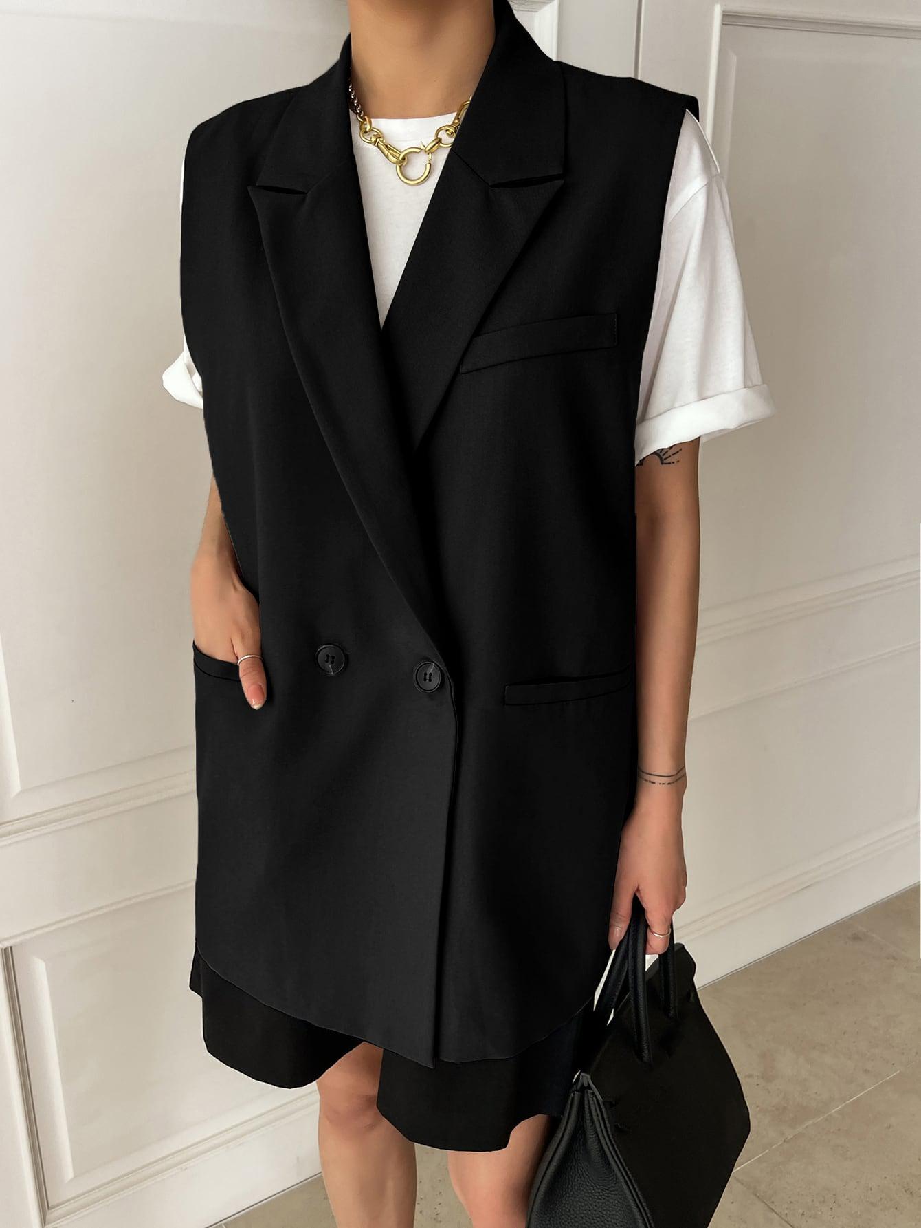 CZARNA KAMIZELKA OVERSIZE