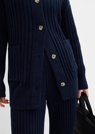 granatowy sweter kardigan 