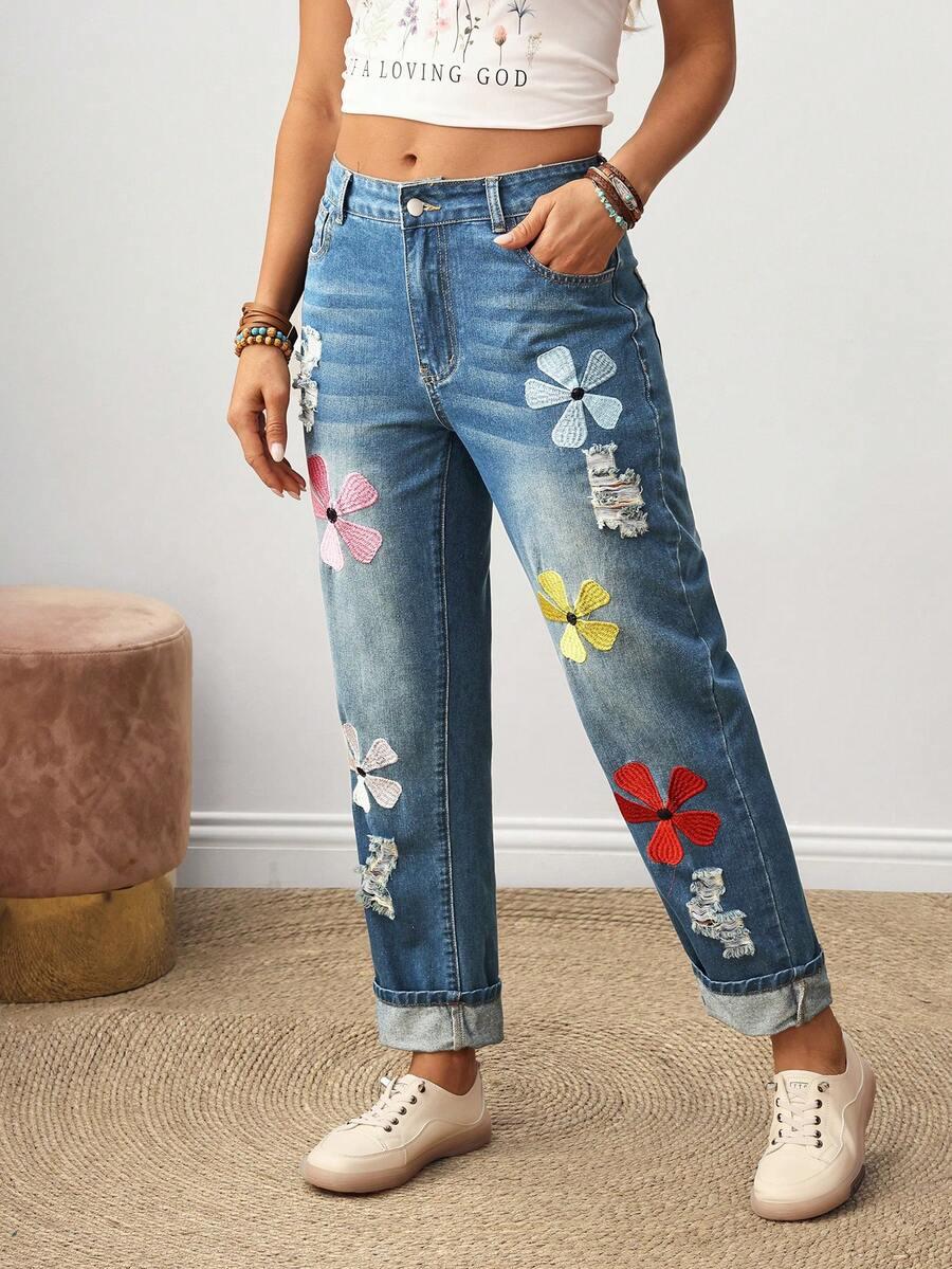 NIEBIESKIE SPODNIE JEANS