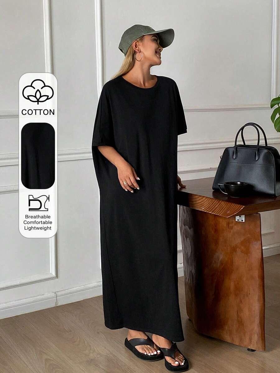 czarna maxi sukienka