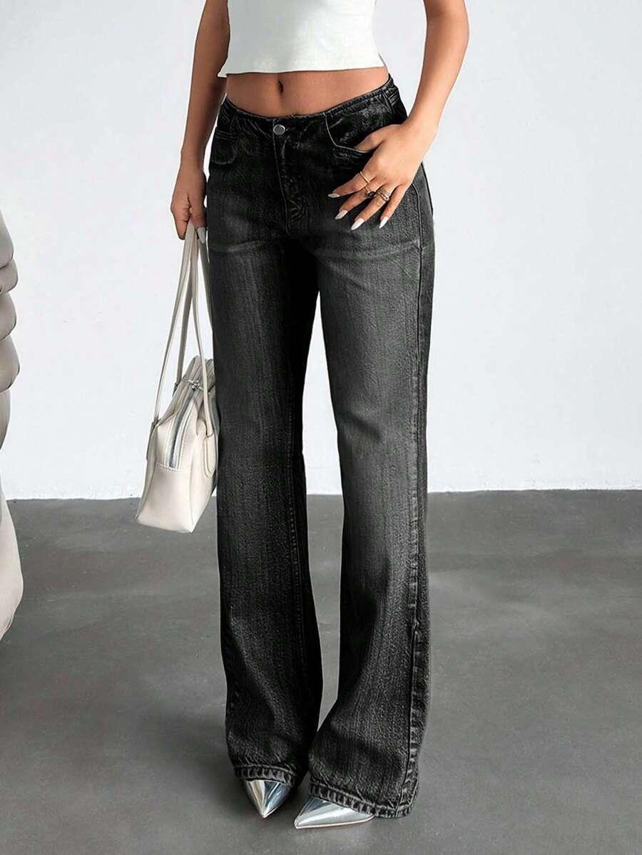 czarne spodnie jeans