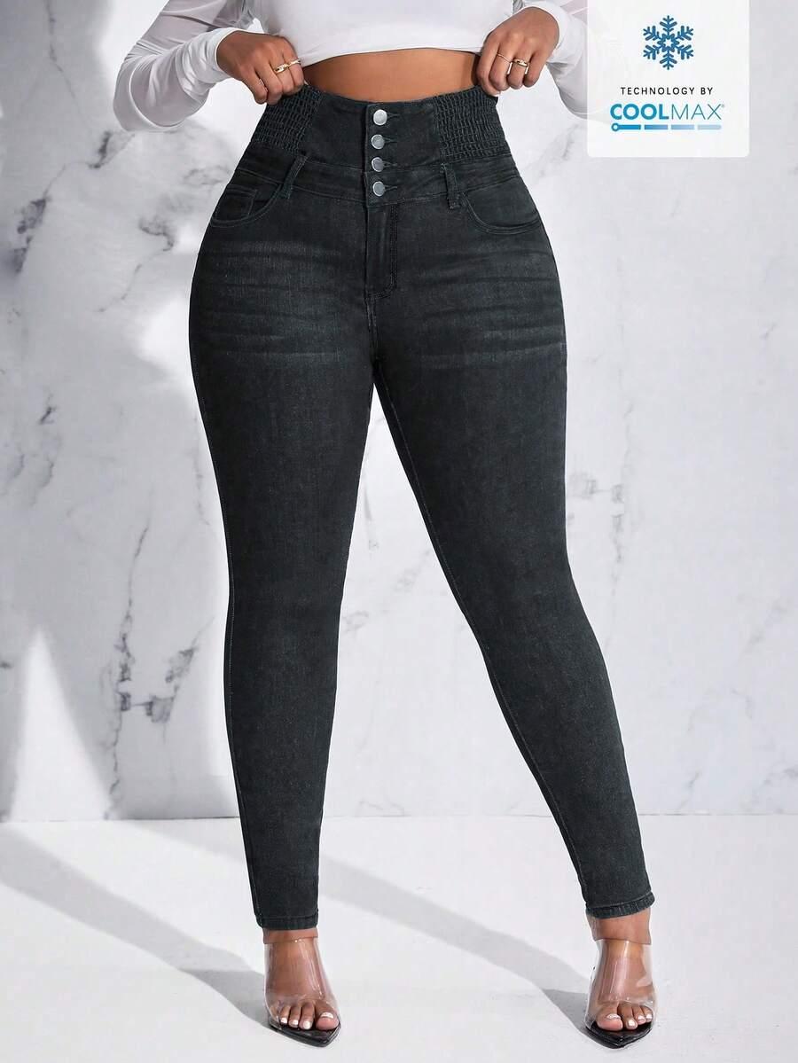 czarne spodnie jeans 