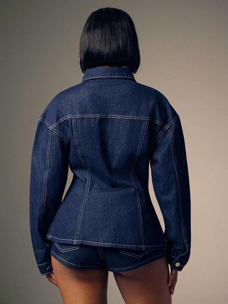 NIEBIESKA KURTKA JEANS