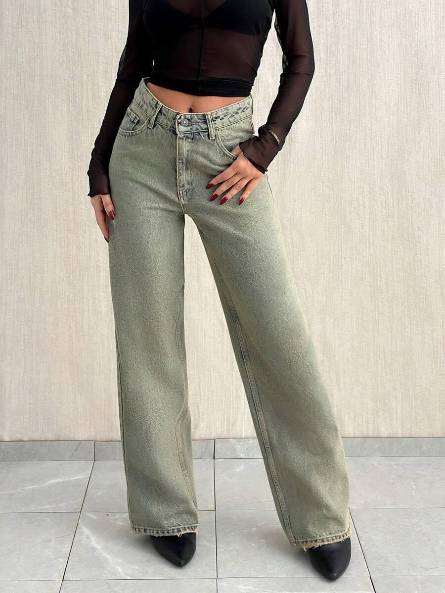 PROSTE SPODNIE JEANS VINTAGE