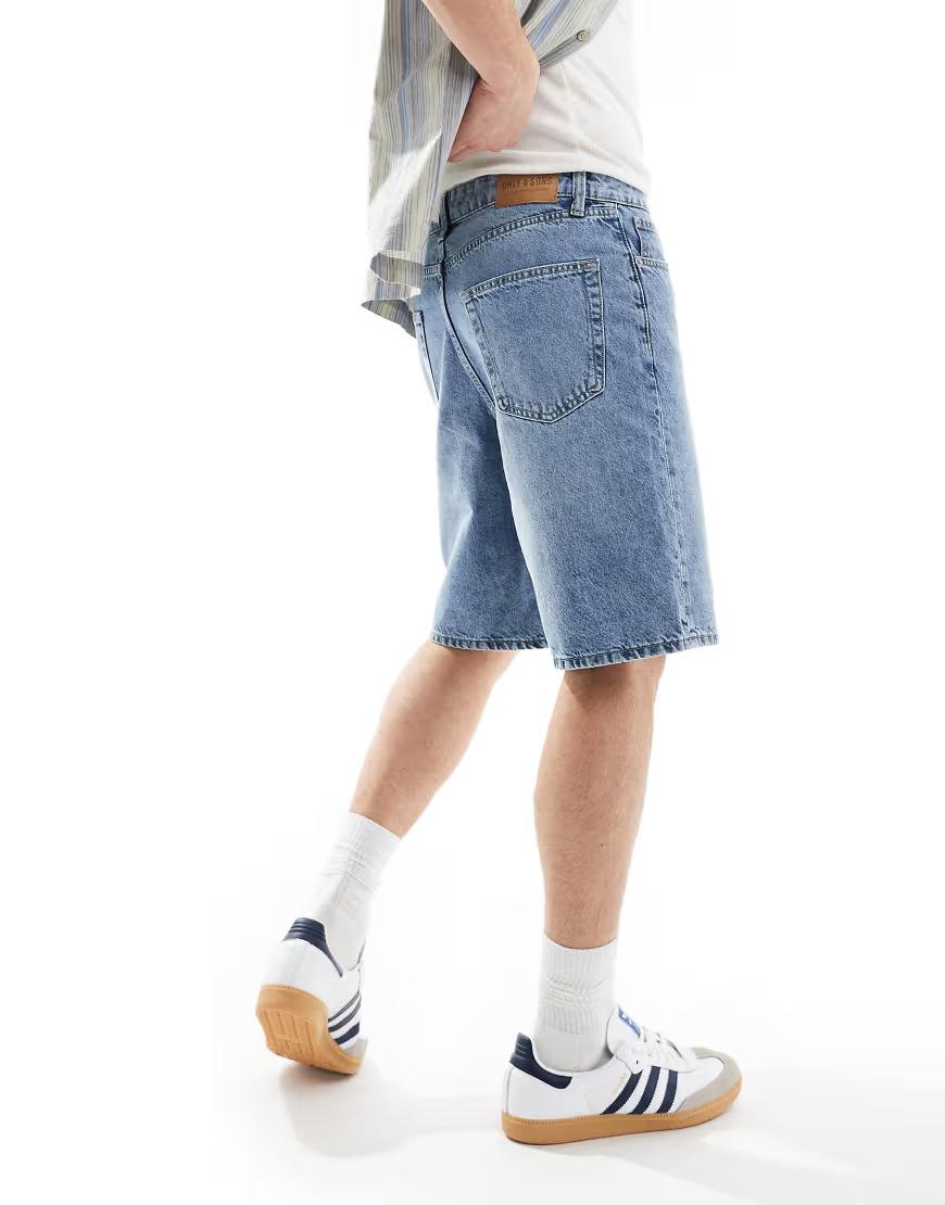 NIEBIESKIE SPODENKI JEANS