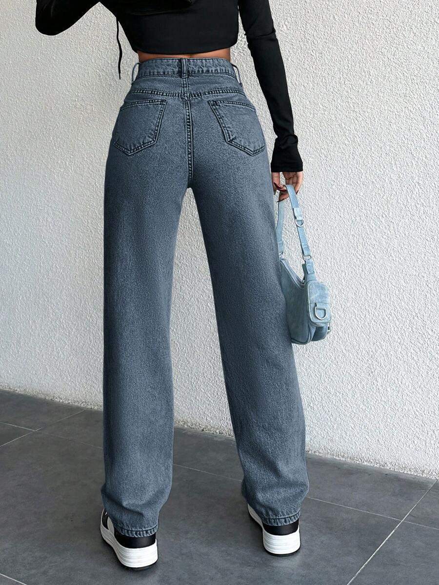 SPODNIE JEANS PROSTA NOGAWKA