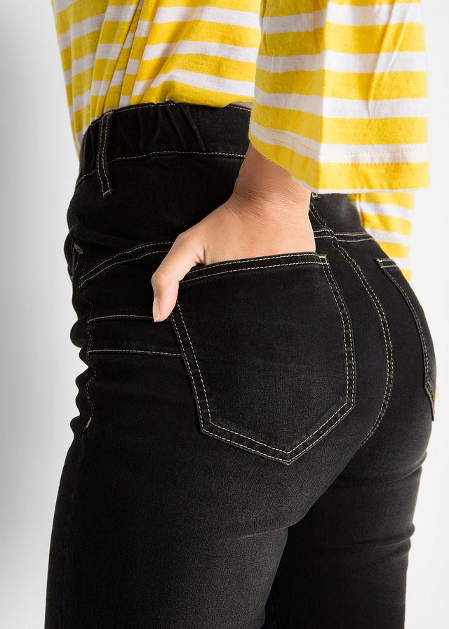 CZARNE SPODNIE JEANS