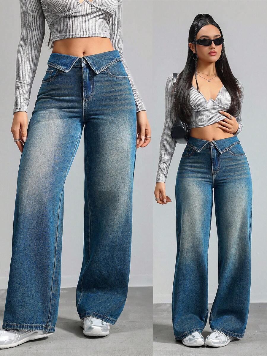 NIEBIESKIE SPODNIE JEANS