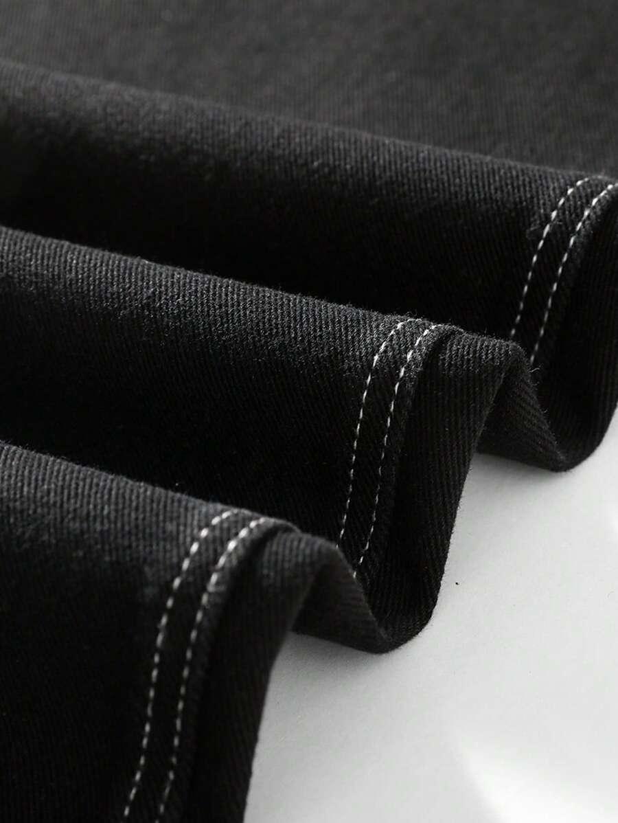 CZARNE SPODNIE JEANS