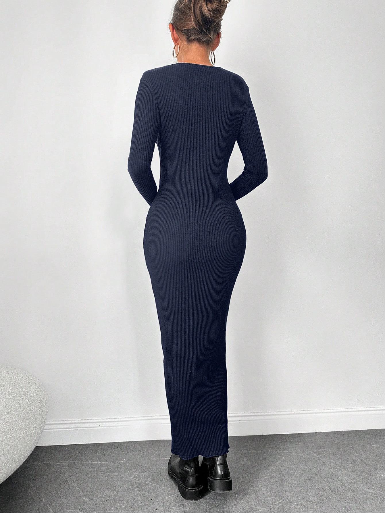 NIEBIESKA MAXI SUKIENKA 