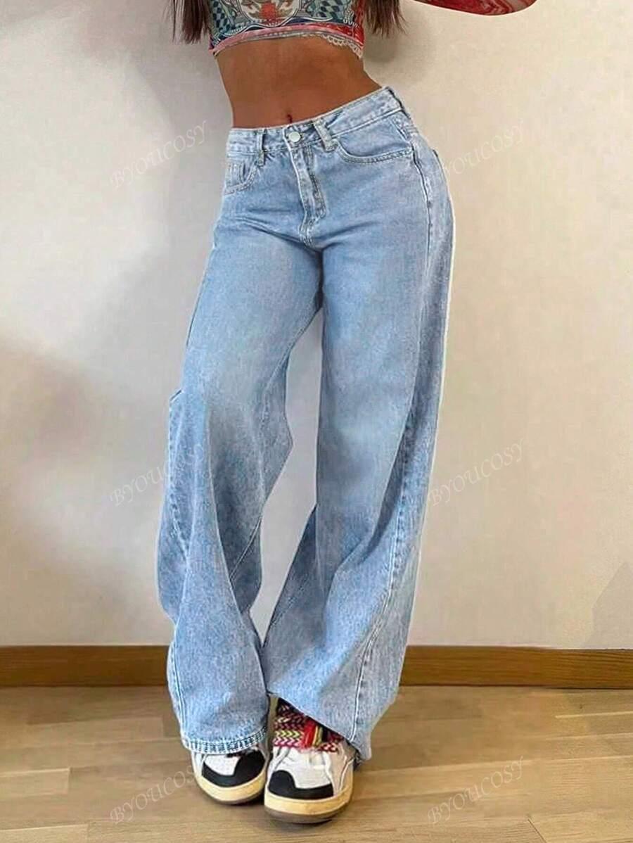 NIEBIESKIE SPODNIE JEANS