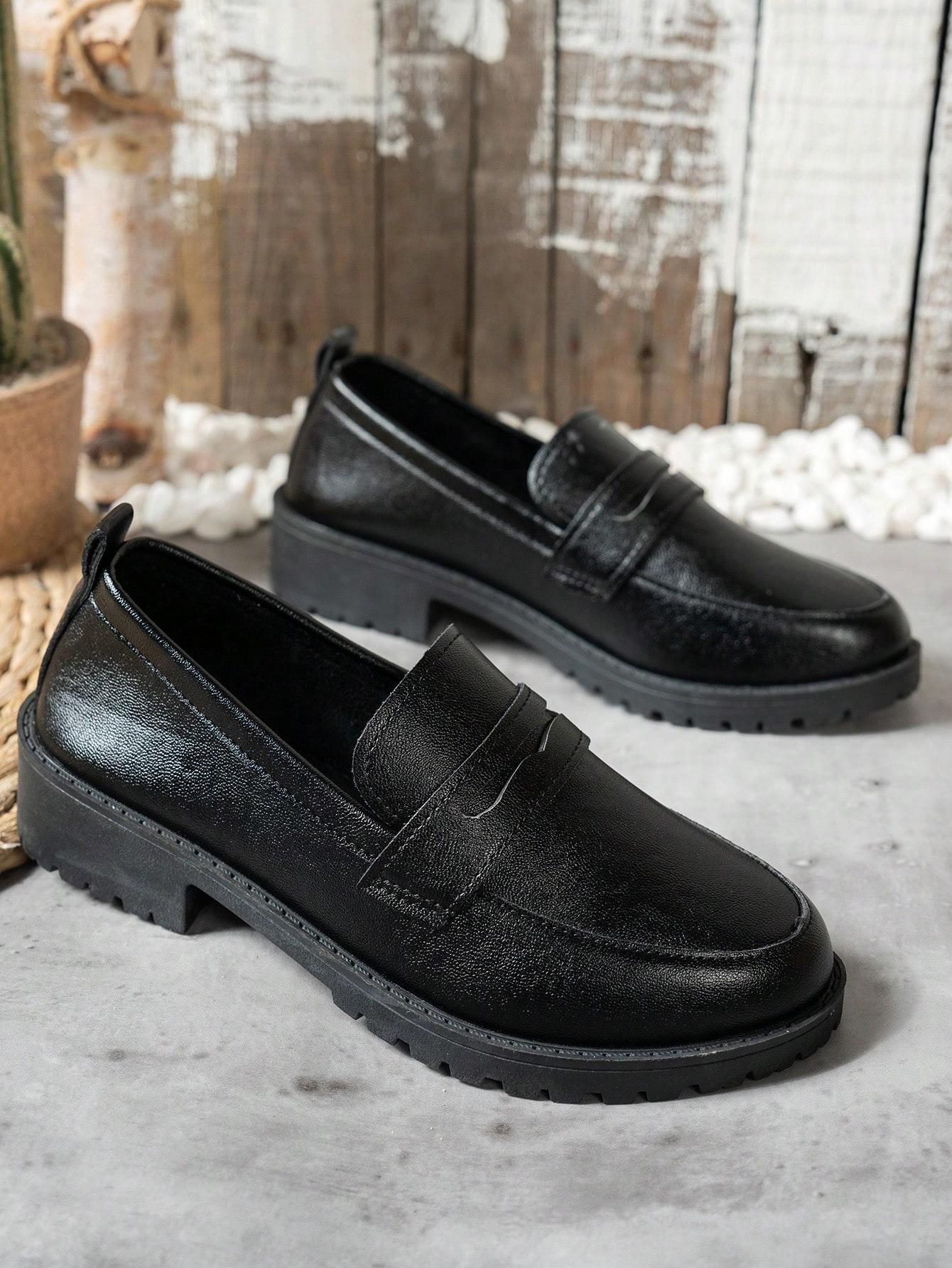 CZARNE MOKASYNY CASUAL