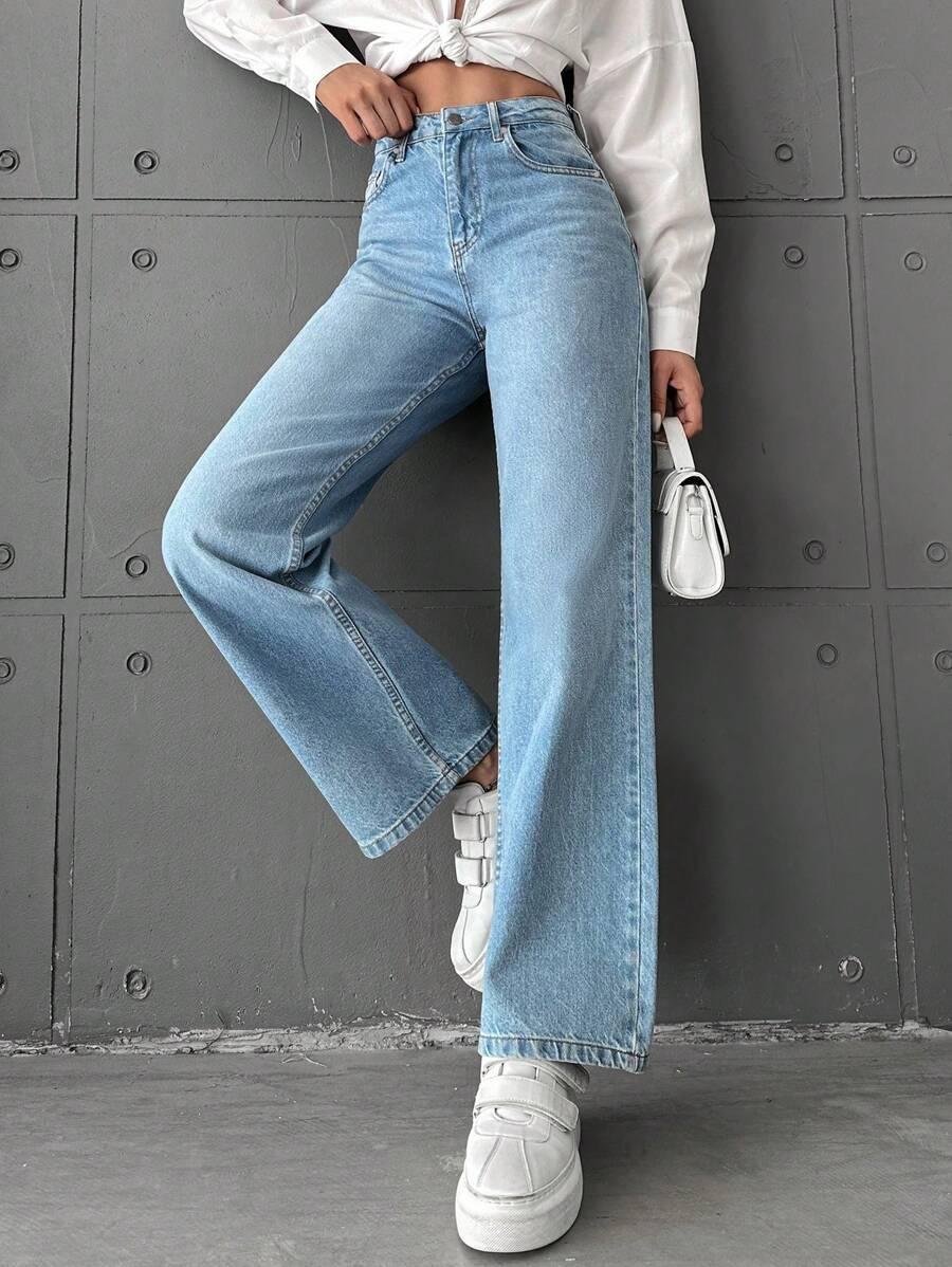 NIEBIESKIE SPODNIE JEANS 