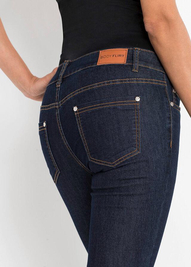 GRANATOWE SPODNIE JEANS 